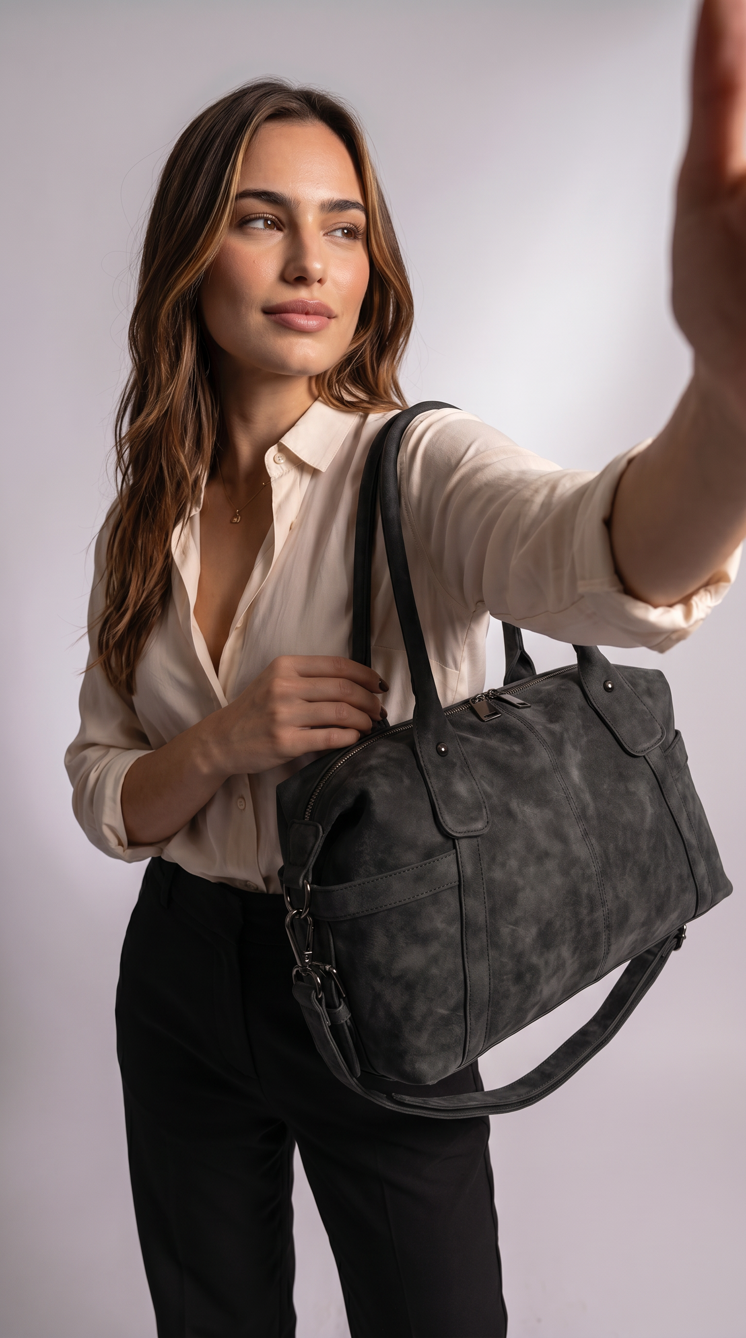 Women's Genuine Leather Crossbody Bag - Giant