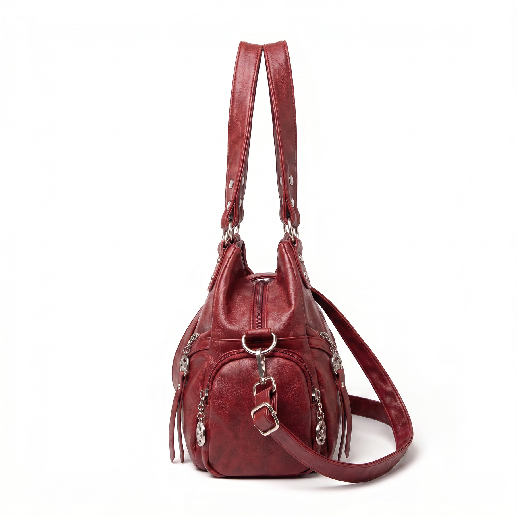 Women's Genuine Leather Hobo Bag - Kyle