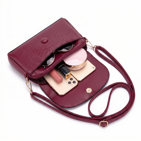 Women's Genuine Leather Shoulder Bag - Laura