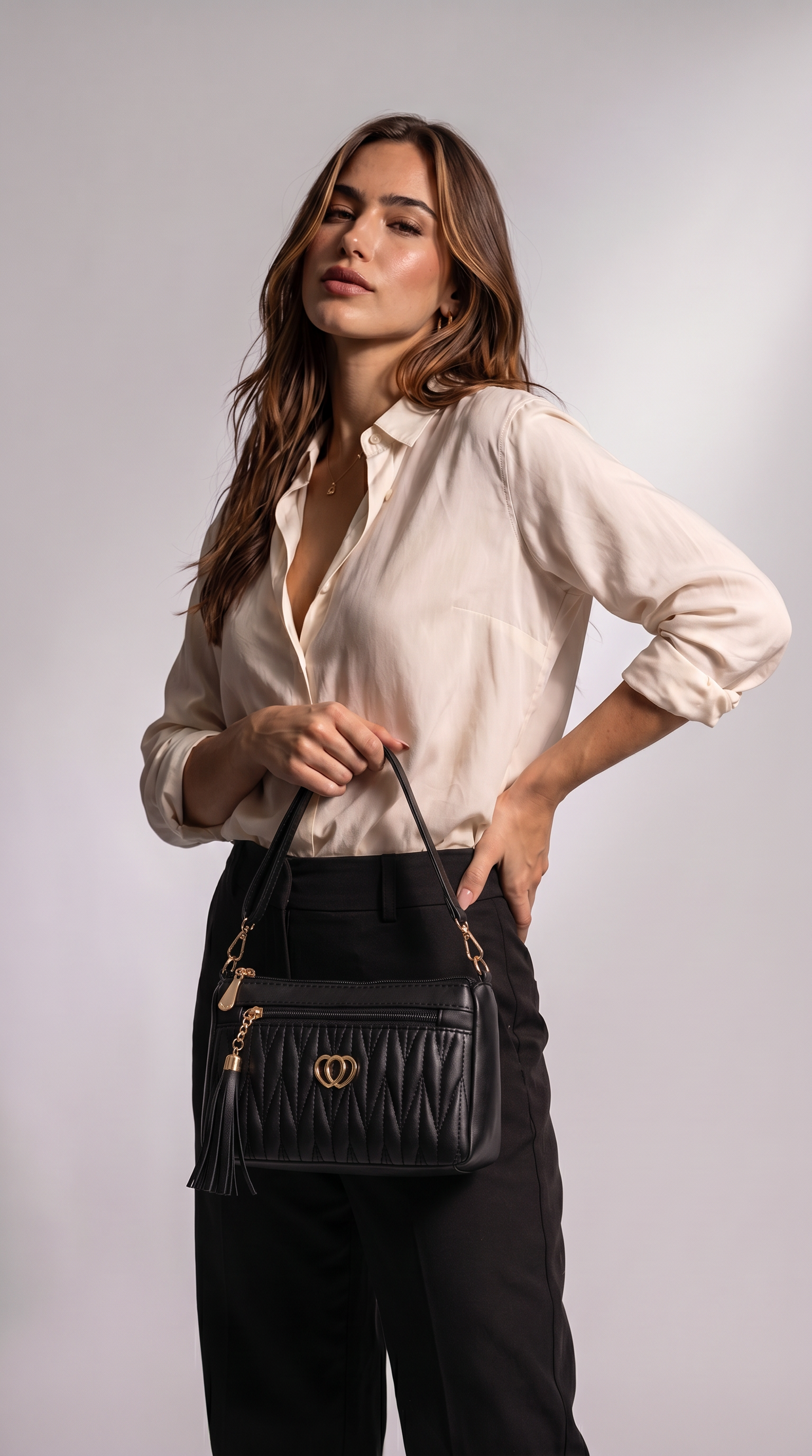Women's Genuine Leather Crossbody Bag - Lovely