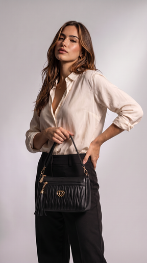 Women's Genuine Leather Crossbody Bag - Lovely
