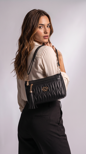 Women's Genuine Leather Crossbody Bag - Lovely