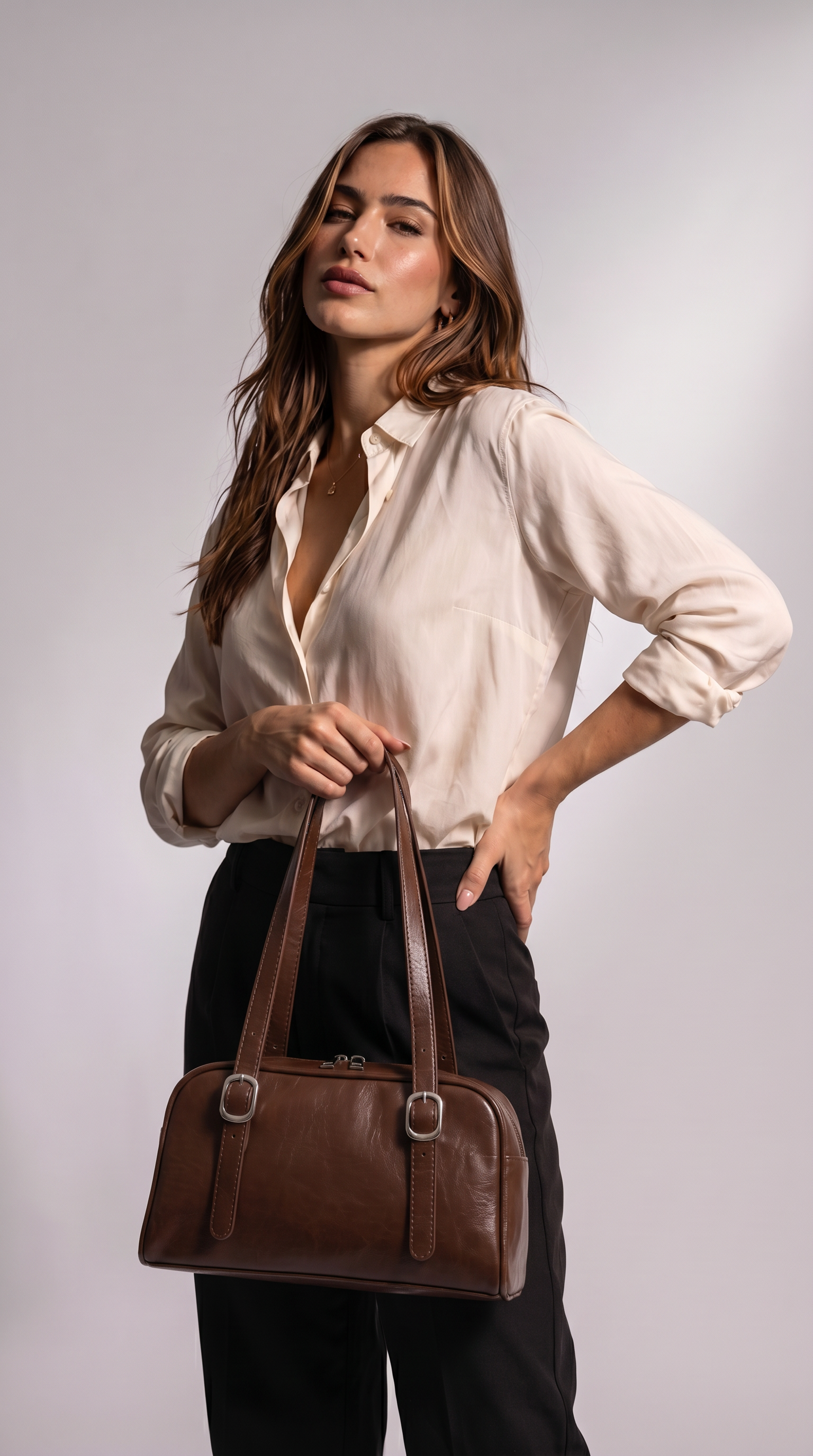 Women's Genuine Leather Crossbody Bag - Malena