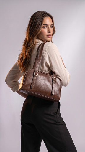 Women's Genuine Leather Crossbody Bag - Malena