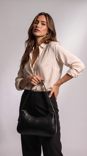 Women's Genuine Leather Shoulder Bag - Nayla