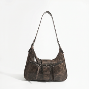Women's Genuine Leather Hobo Bag - Vintage