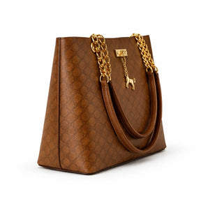 Women's Genuine Leather Messenger Bag - Camel - Kingsford