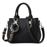 Women's Genuine Leather Top Handle Bag - Cherry