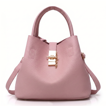 Women's Genuine Leather Messenger Bag - Heart