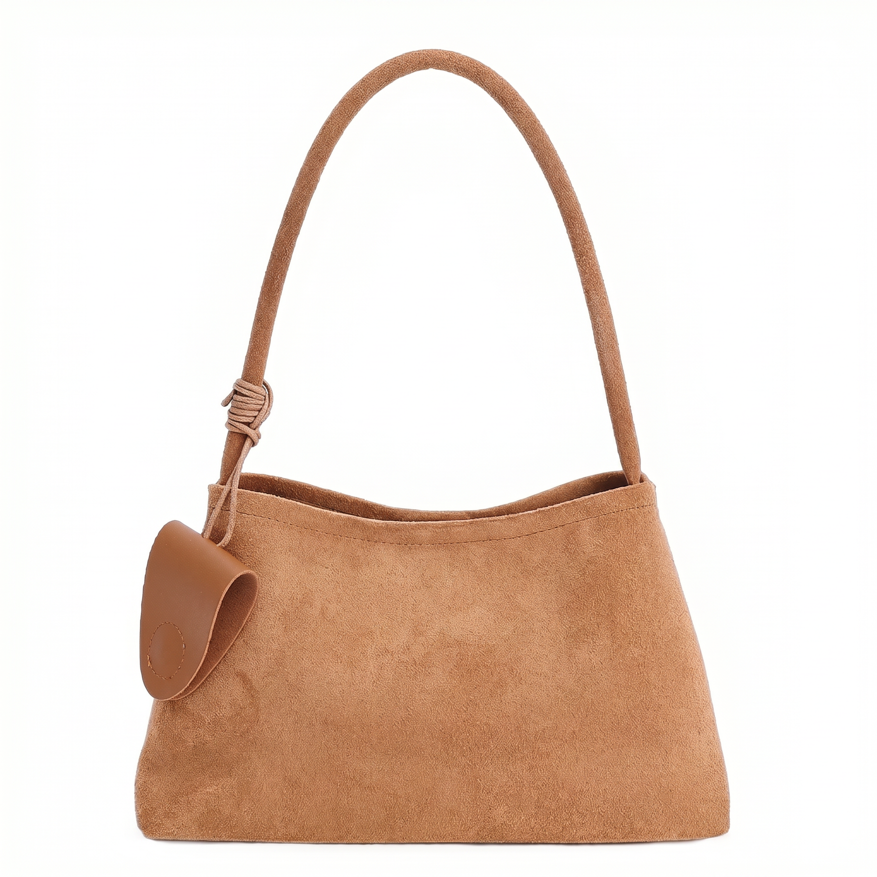 Women's Genuine Leather Shoulder Bag - Nature