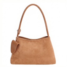 Women's Genuine Leather Shoulder Bag - Nature