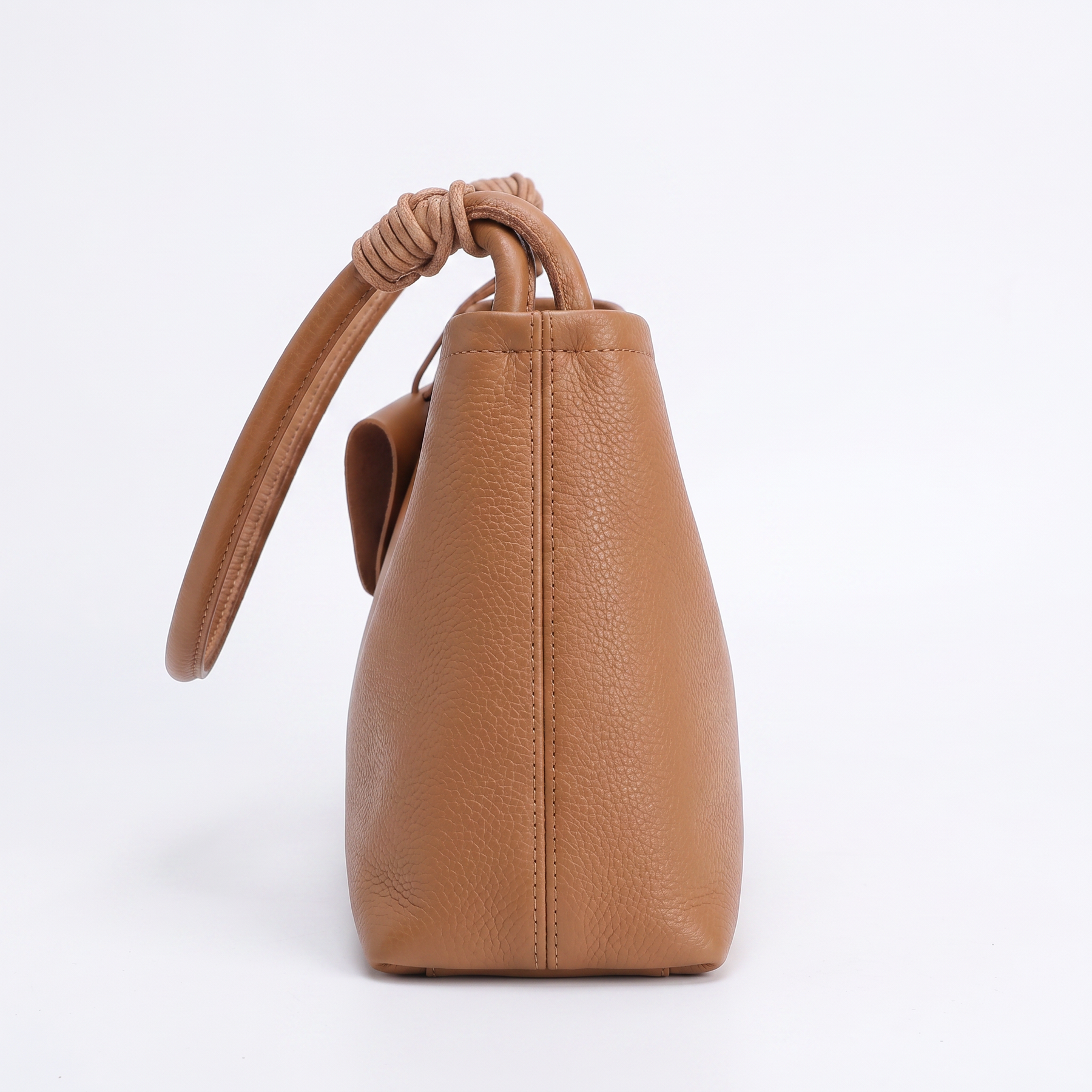 Women's Genuine Leather Shoulder Bag - Nature
