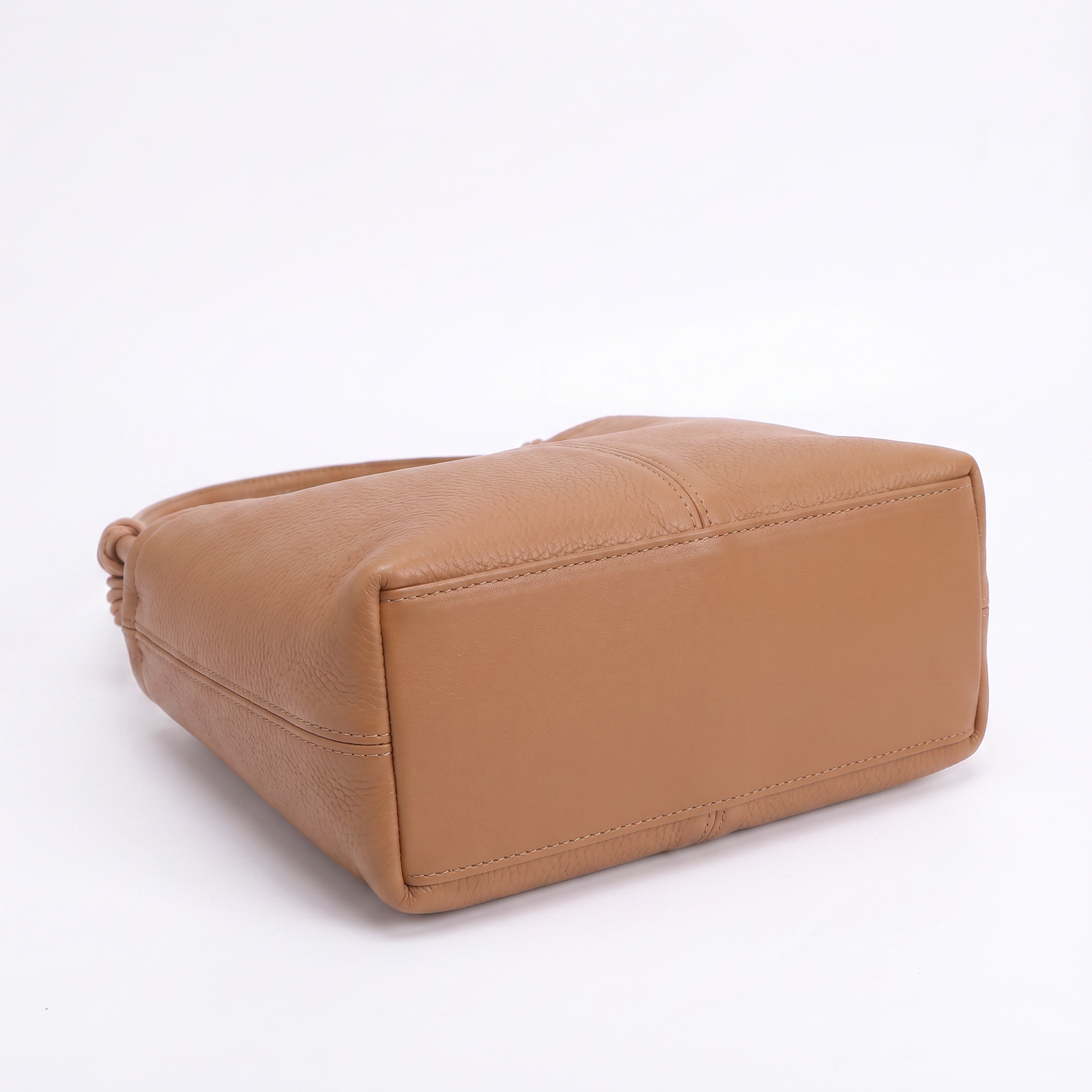 Women's Genuine Leather Shoulder Bag - Nature