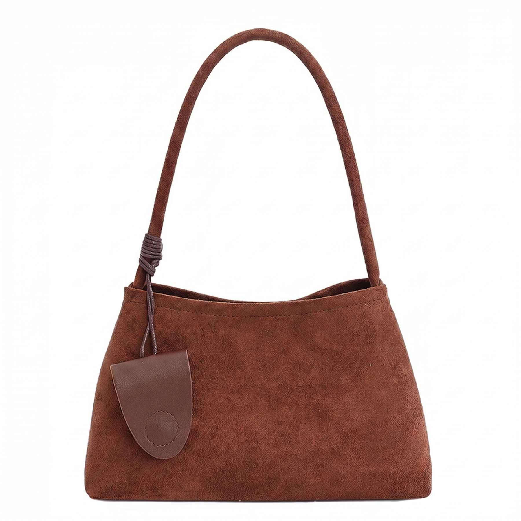 Women's Genuine Leather Shoulder Bag - Nature