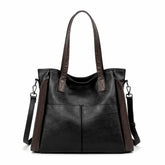 Women's Genuine Leather Messenger Bag - Sofia Vintage Girl