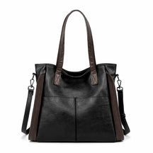 Women's Genuine Leather Messenger Bag - Sofia Vintage Girl