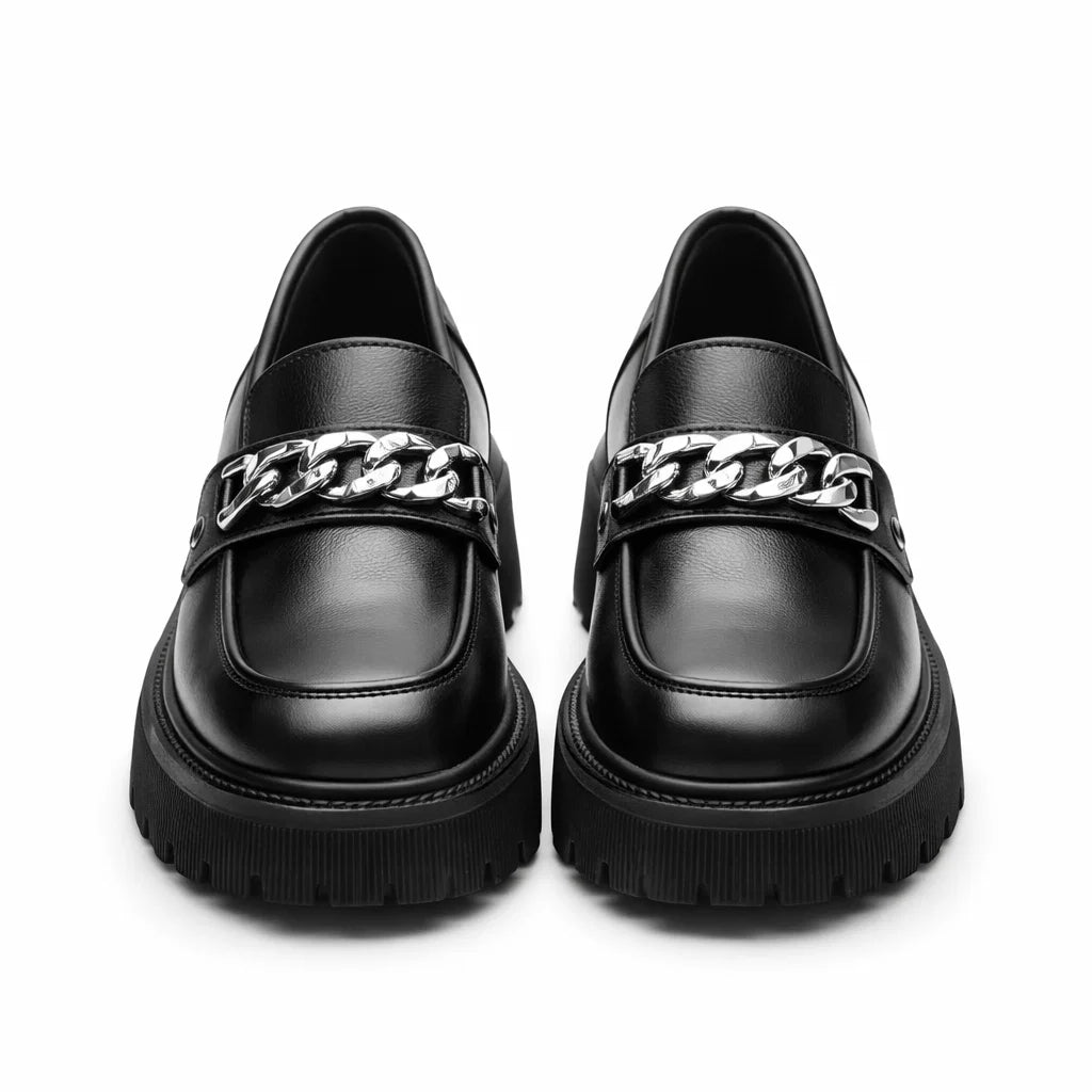 Women's Genuine Leather Platform Loafers – D'Grife