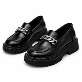 Women's Genuine Leather Platform Loafers – D'Grife