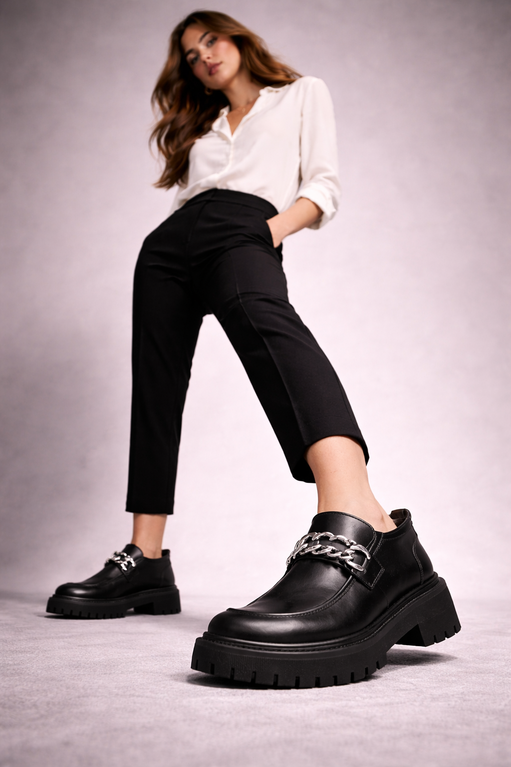 Women's Genuine Leather Platform Loafers – D'Grife