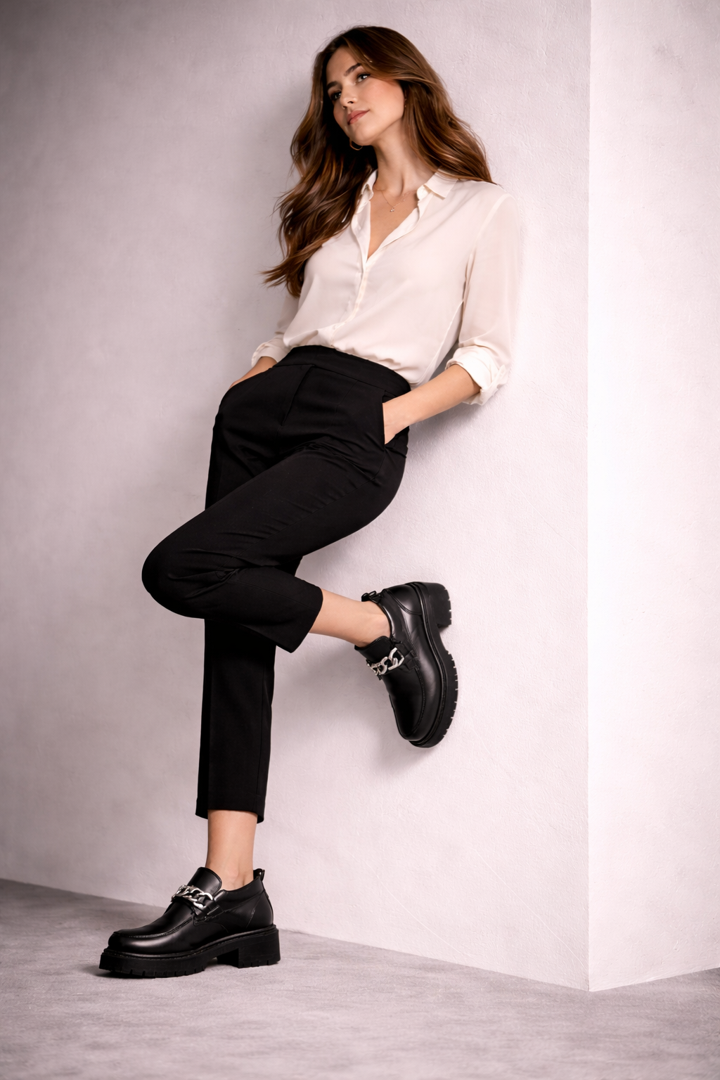 Women's Genuine Leather Platform Loafers – D'Grife