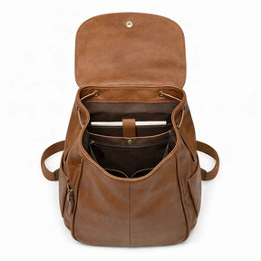 Women's Italian Genuine Leather Backpack - Eco