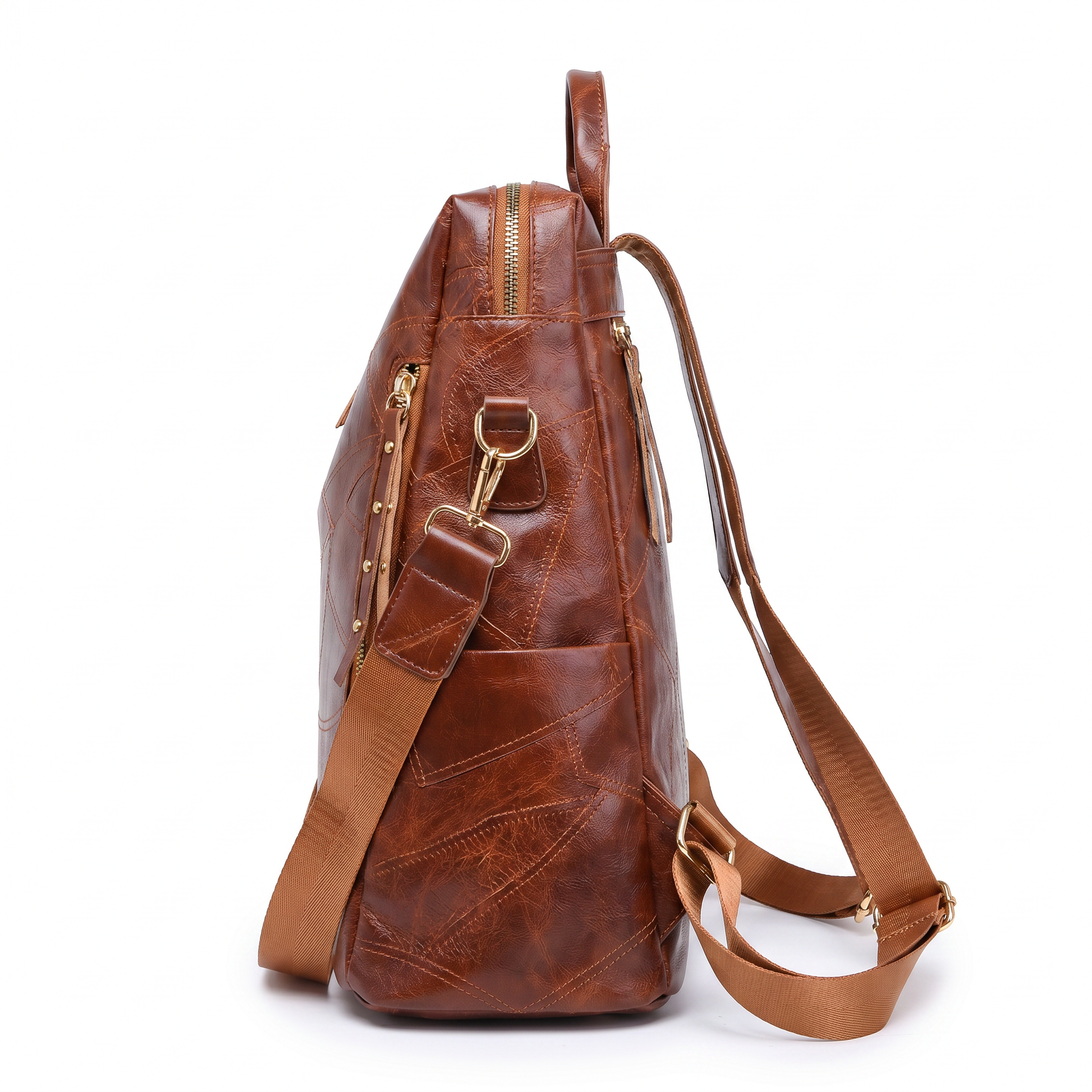 Women's Leather Backpack - Divine