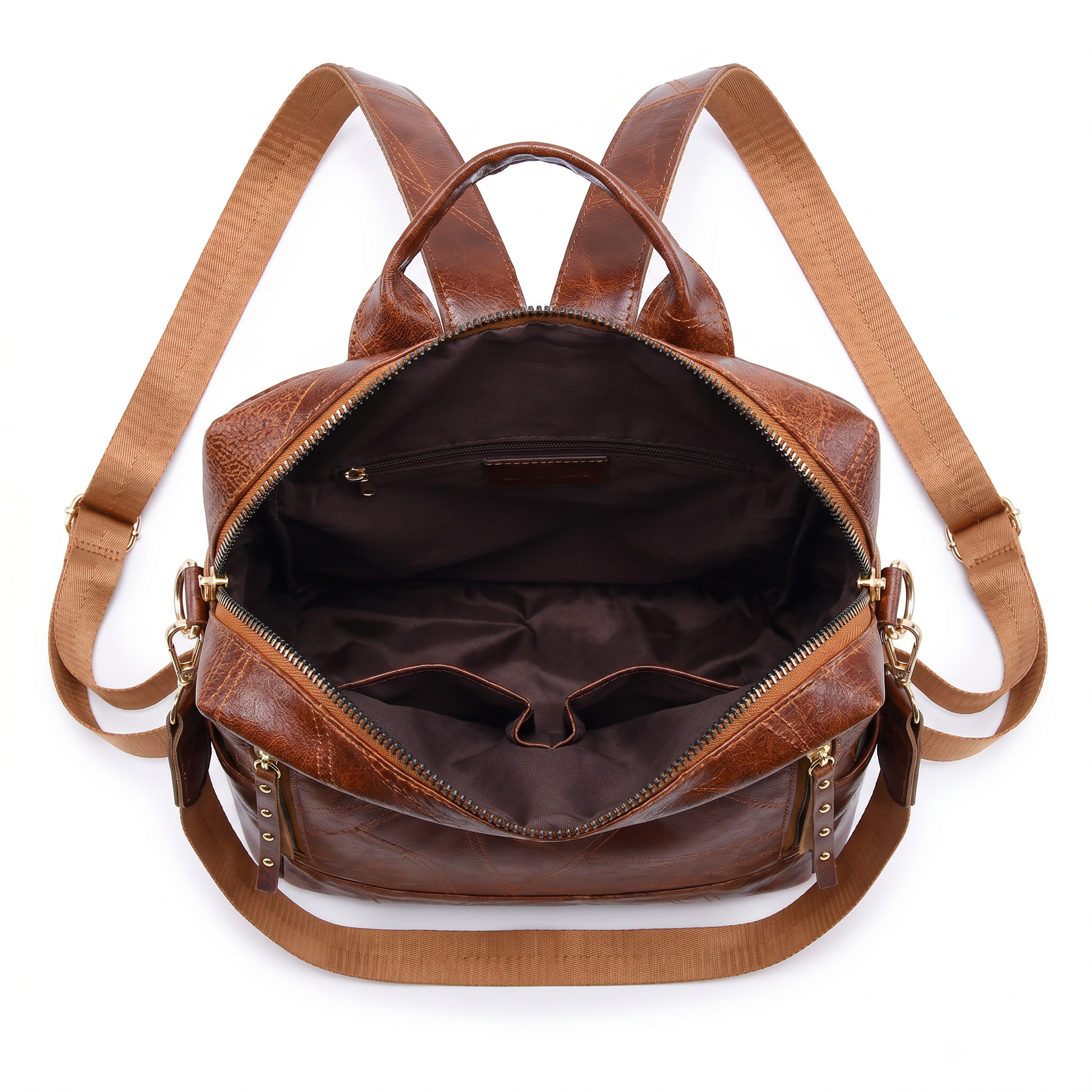 Women's Leather Backpack - Divine