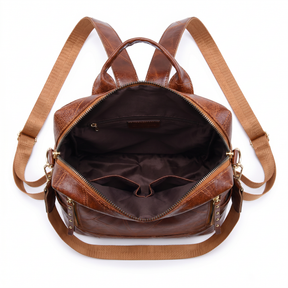 Women's Leather Backpack - Divine