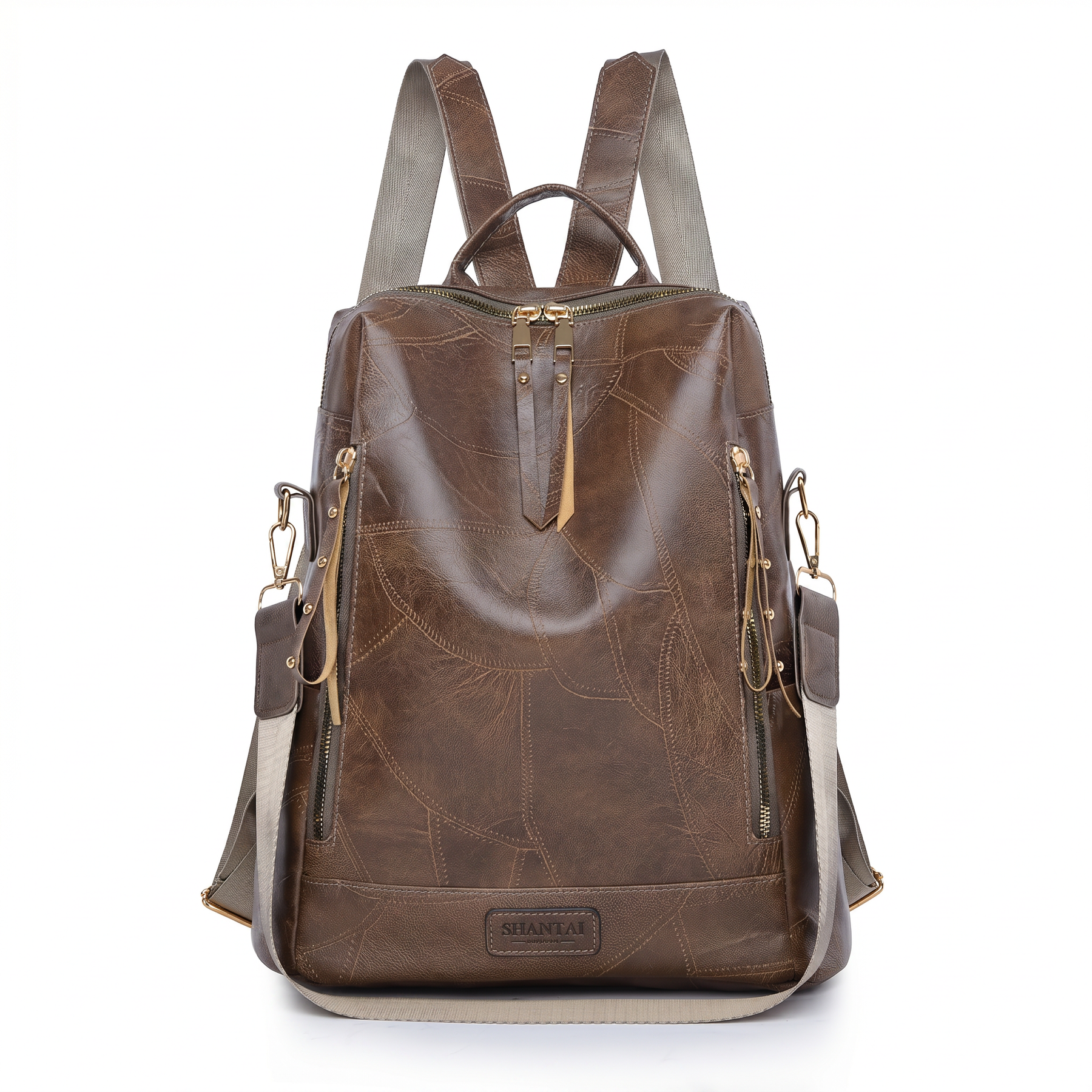 Women's Leather Backpack - Divine