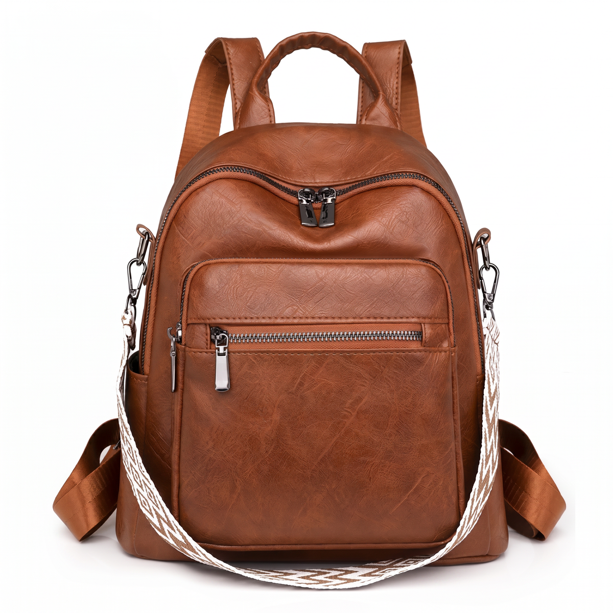 Women's Leather Backpack - Field