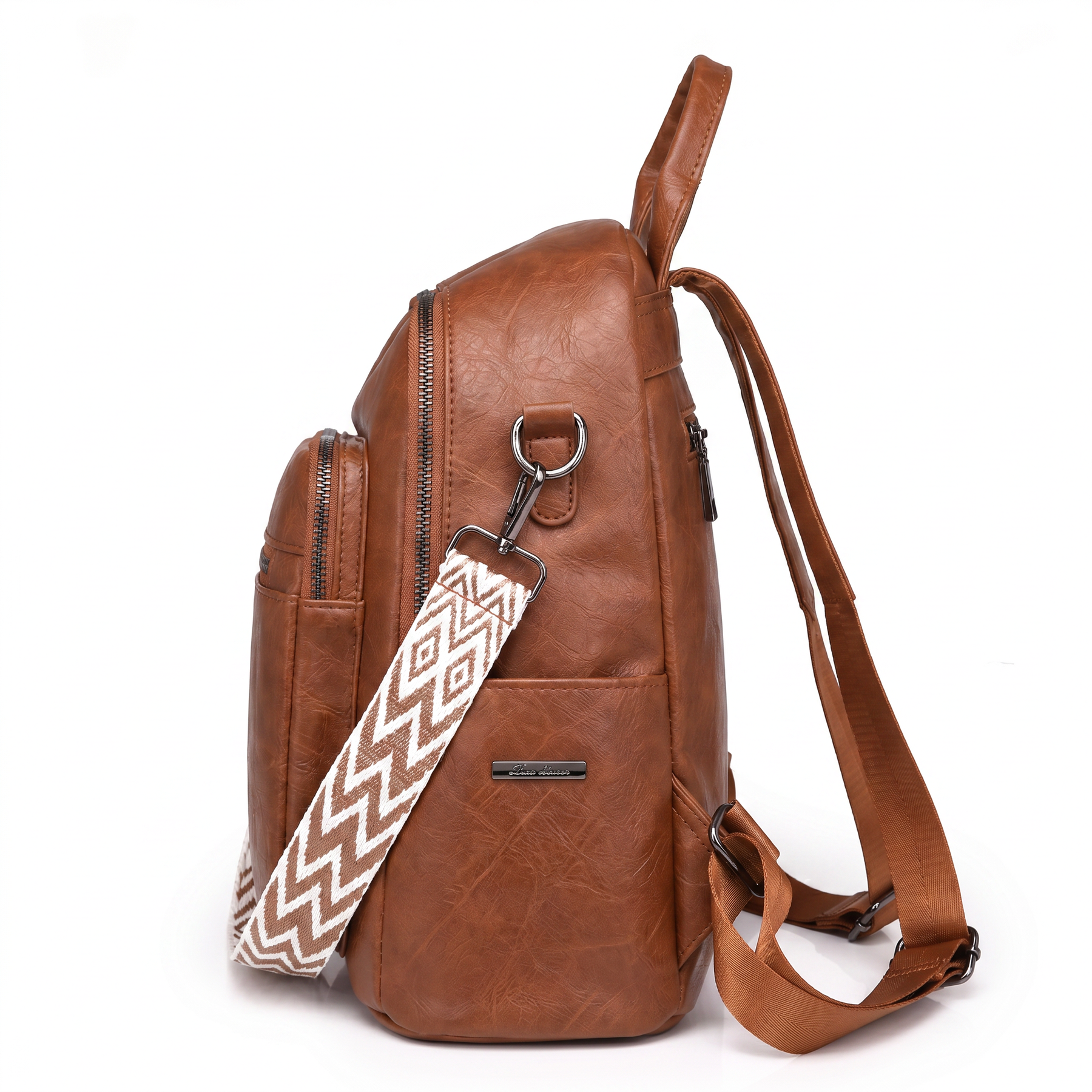 Women's Leather Backpack - Field