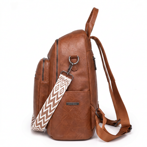 Women's Leather Backpack - Field