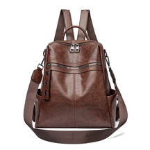 Women's Leather Backpack - Jade