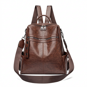 Women's Leather Backpack - Jade