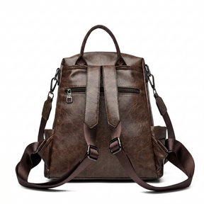 Women's Leather Backpack - Jade