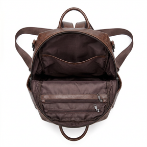 Women's Leather Backpack - Jade