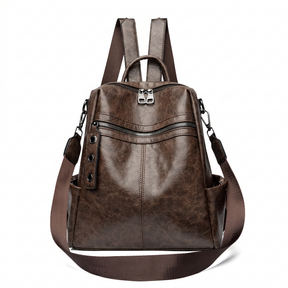 Women's Leather Backpack - Jade
