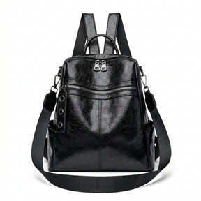 Women's Leather Backpack - Jade