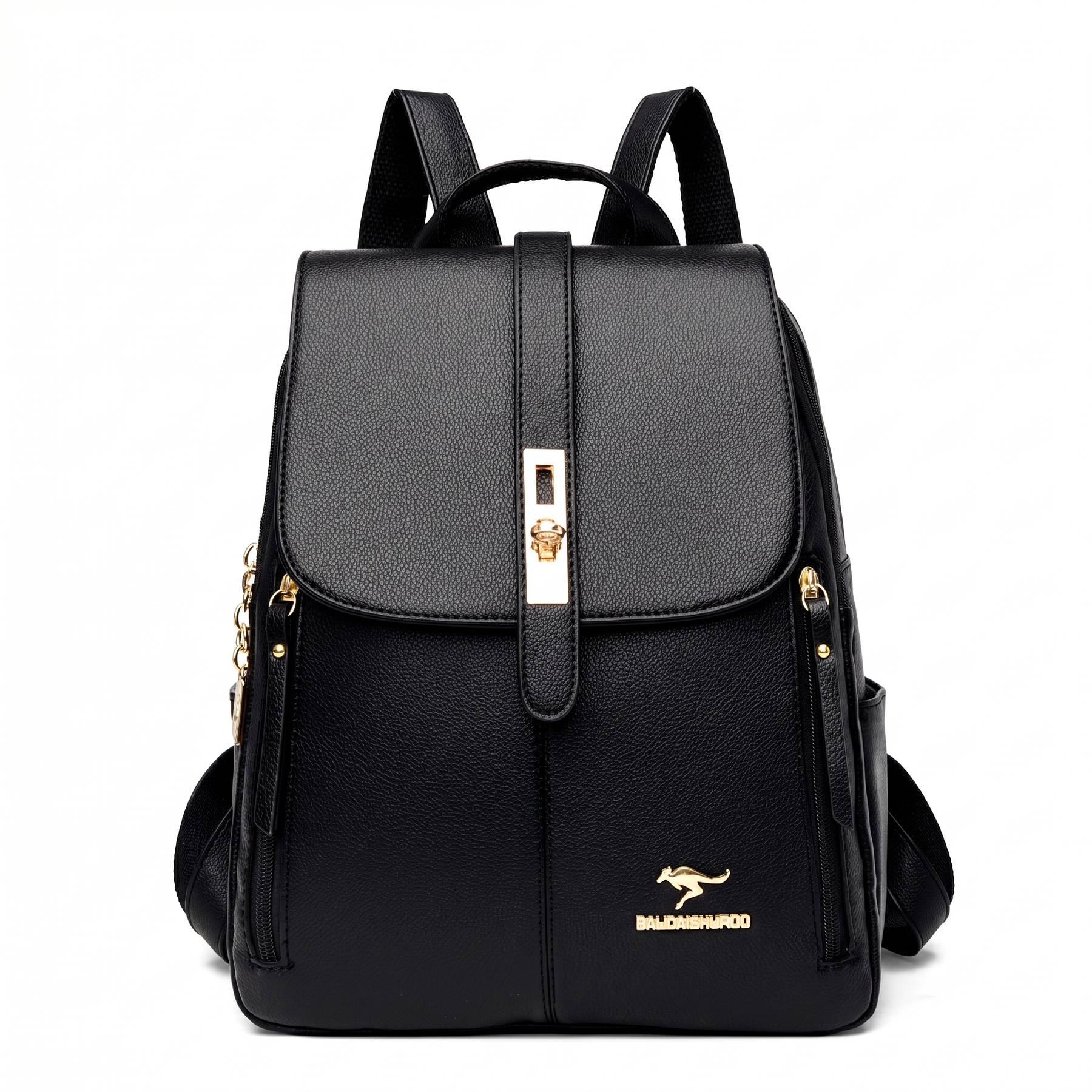 Women's Leather Backpack - Kangaroo