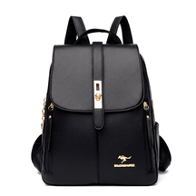 Women's Leather Backpack - Kangaroo