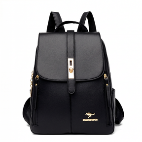 Women's Leather Backpack - Kangaroo