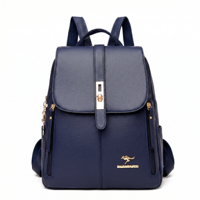 Women's Leather Backpack - Kangaroo