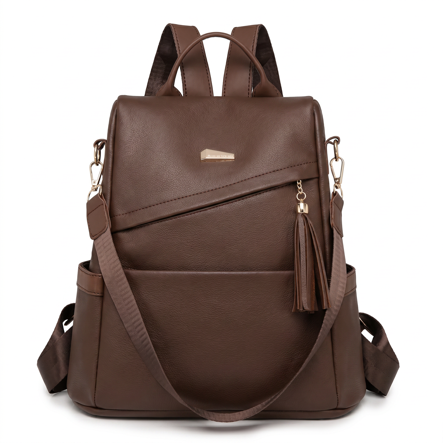 Women's Leather Backpack - Katia