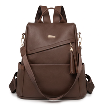 Women's Leather Backpack - Katia