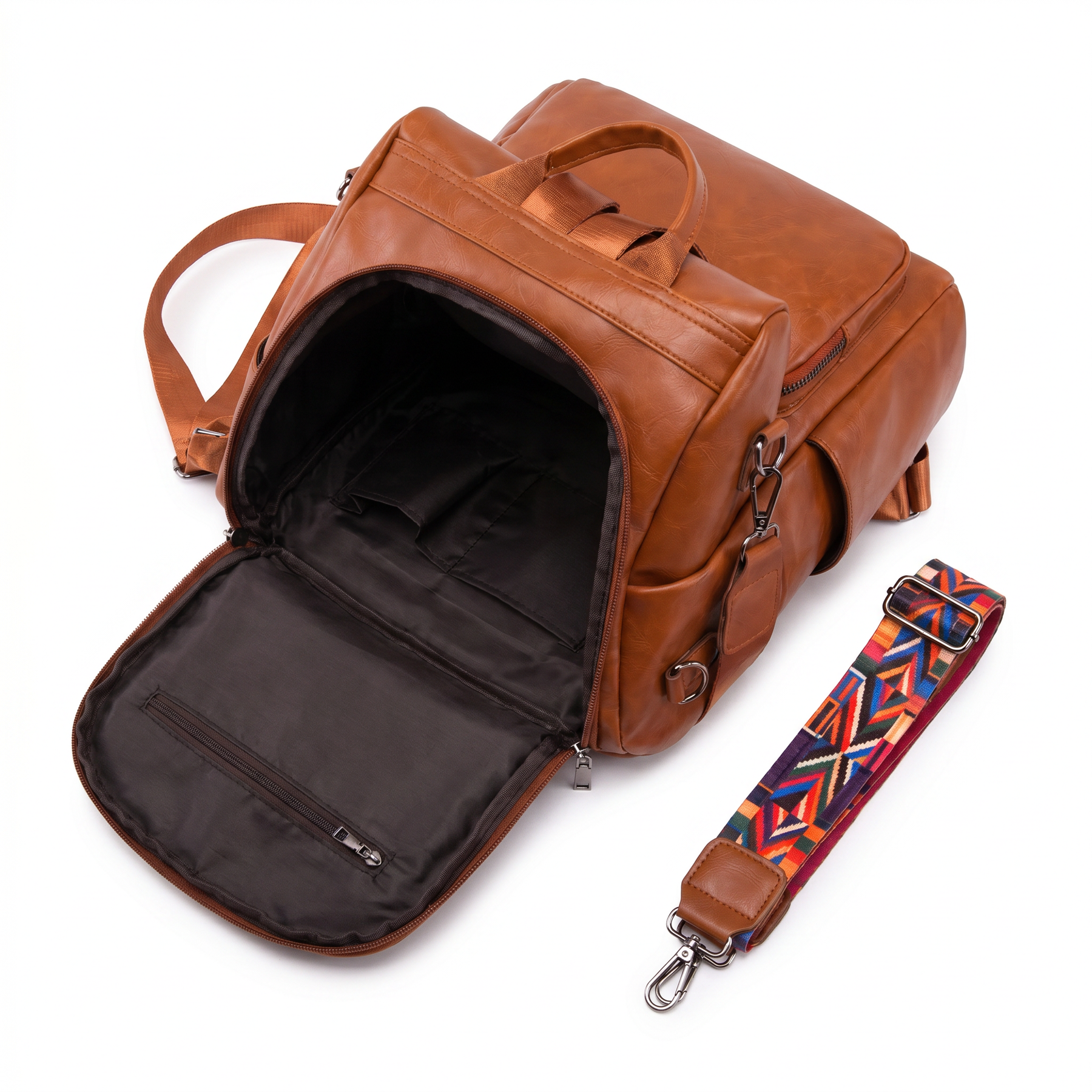 Women's Leather Backpack - Lady