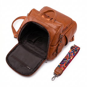 Women's Leather Backpack - Lady
