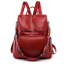 Women's Leather Backpack - Lady