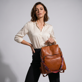 Women's Leather Backpack - Lady