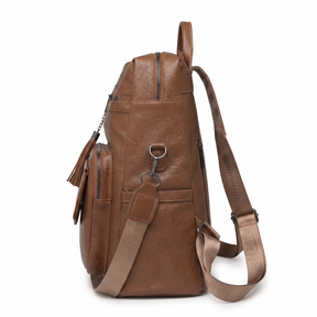 Women's Leather Backpack - Poly