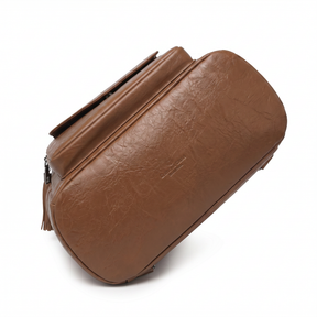Women's Leather Backpack - Poly